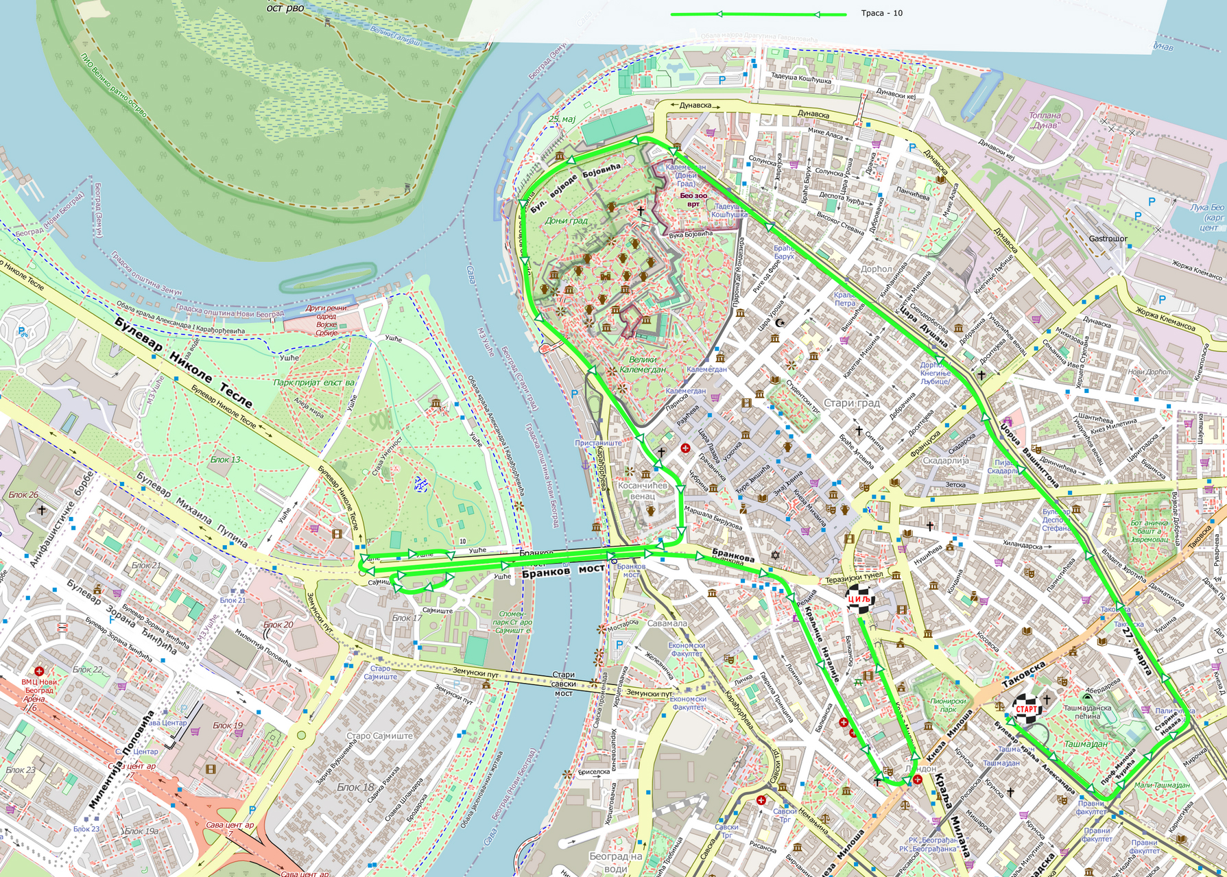 Zbog polumaratona u subotu i nedelju izmenjen režim saobraćaja u Beogradu 4 Zbog polumaratona u subotu i nedelju izmenjen režim saobraćaja u Beogradu 4