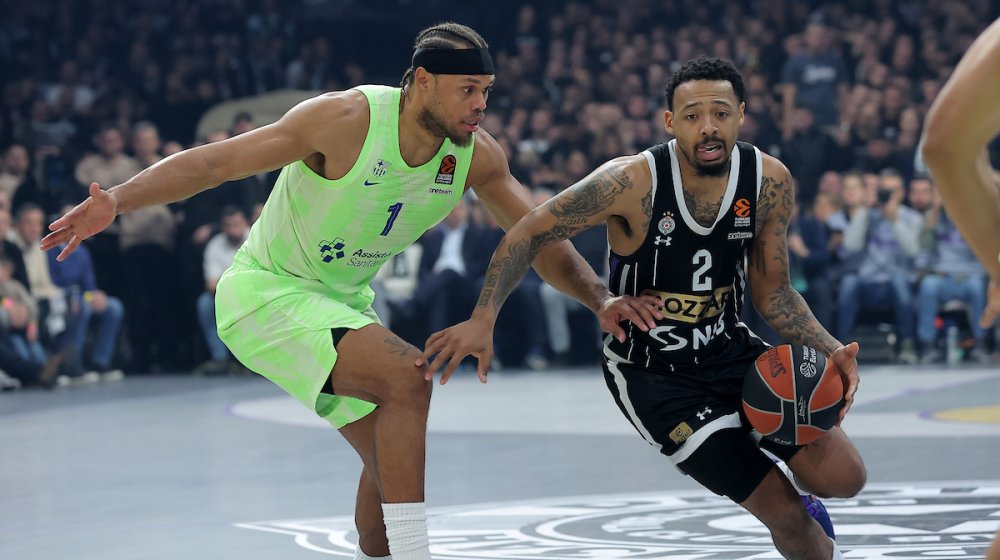 Tabela Evrolige: Zvezda u borbi za plej-of, Partizan pri dnu 1