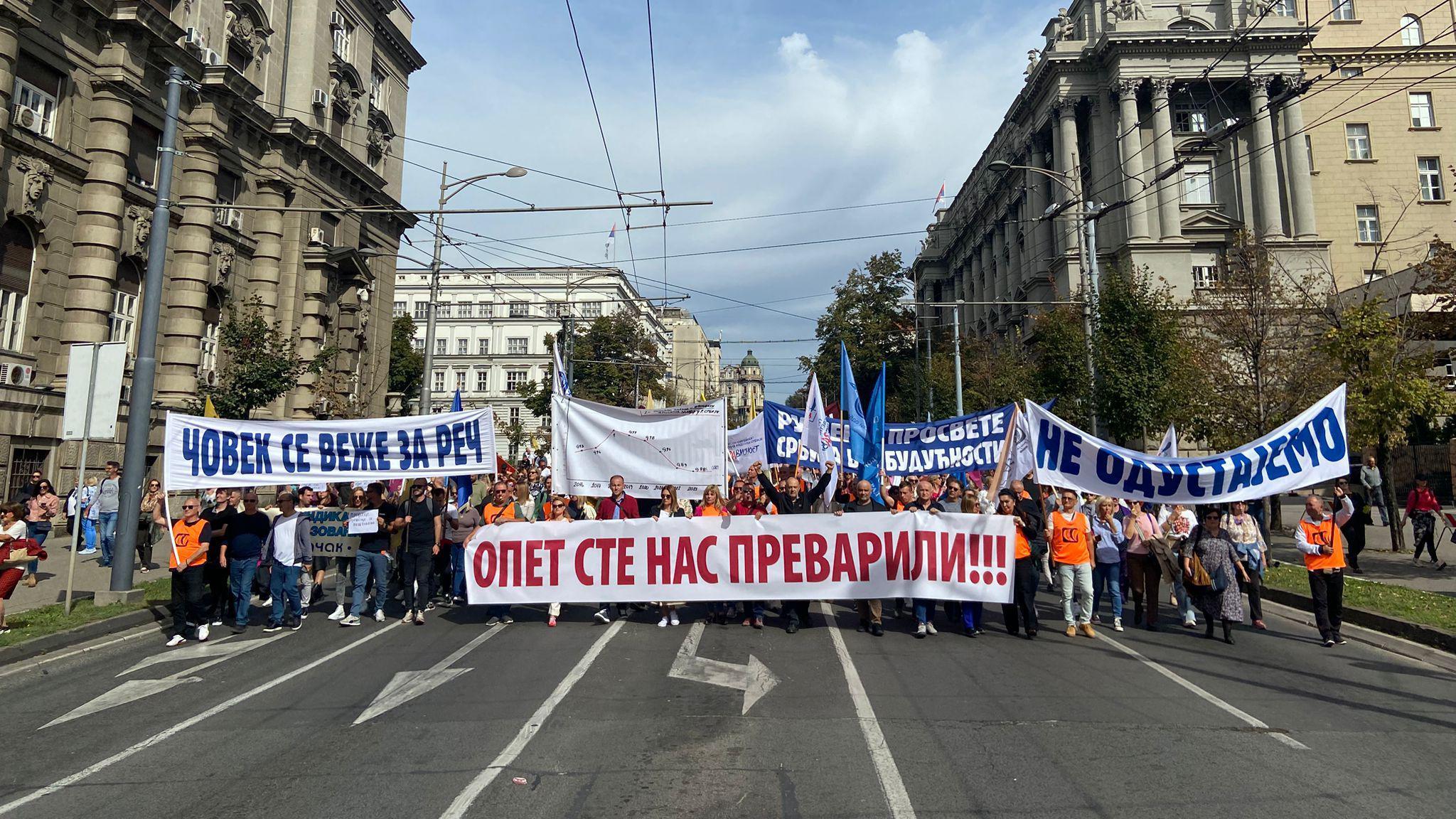 Ko sve protestuje u Srbiji i zbog čega 5 Protest prosvetar