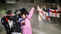 Georgian opposition continues protests in Tbilisi over suspended EU accession talks Hapšenja opozicionih političara, nasilje nad mladima: Gruzija se ne predaje (FOTO, VIDEO) 11