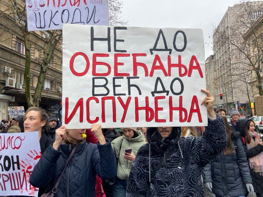 Studenti traže od glavne tužiteljke Dolovac da istraži tragediju u Novom Sadu 9 protest studenti