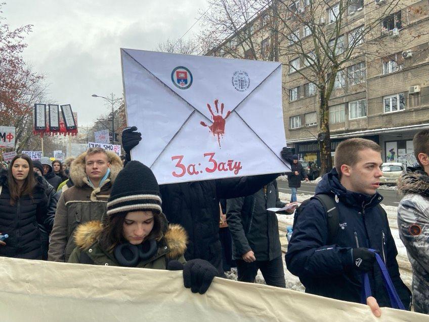Pismo studenata glavnoj tužiteljki Dolovac i zahtev da se istraži tragedija u Novom Sadu 3 studenti protest