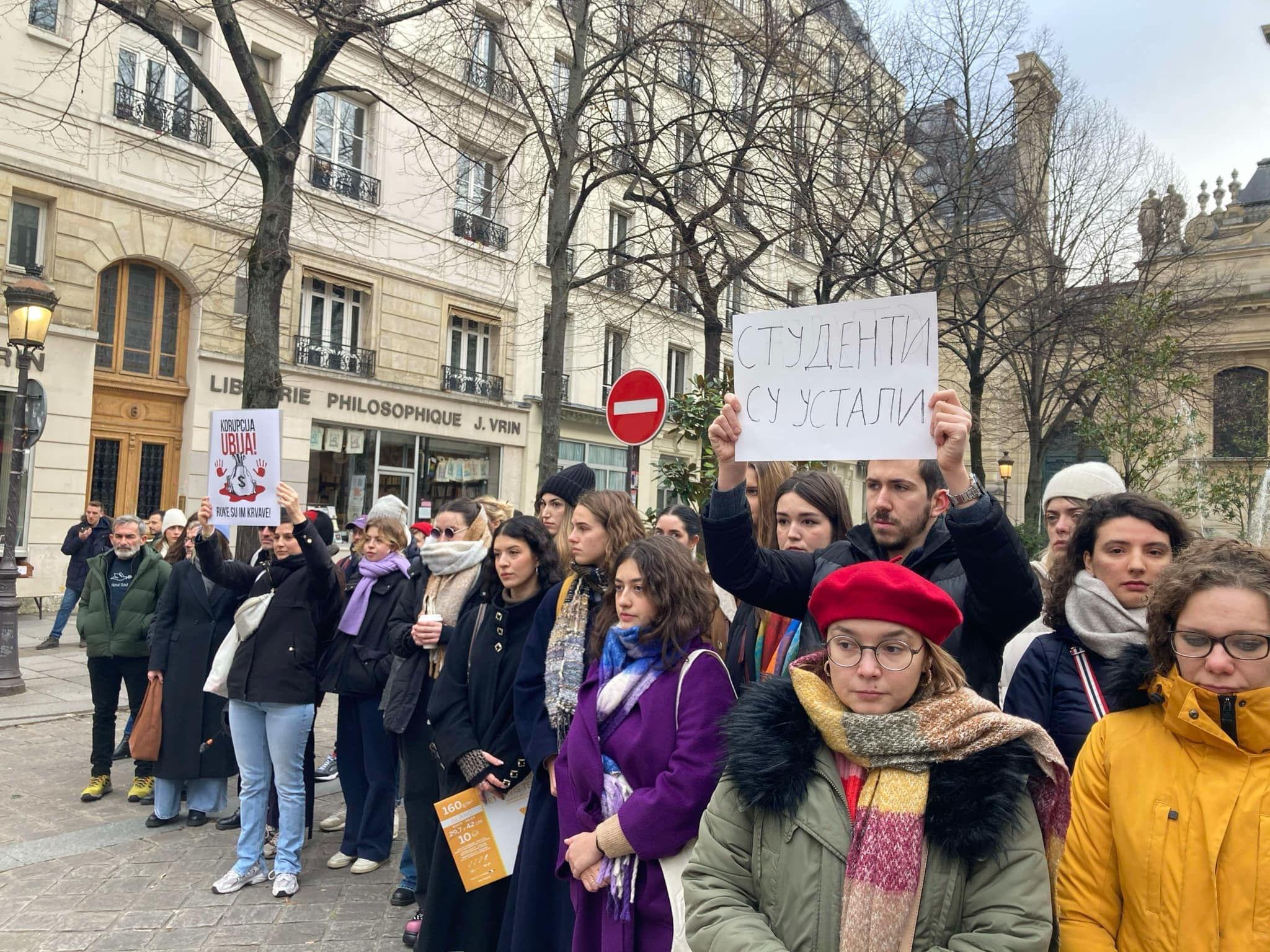 Protesti i ove subote u Beogradu, i u Parizu 15 minuta tišine 7 Protest u Parizu