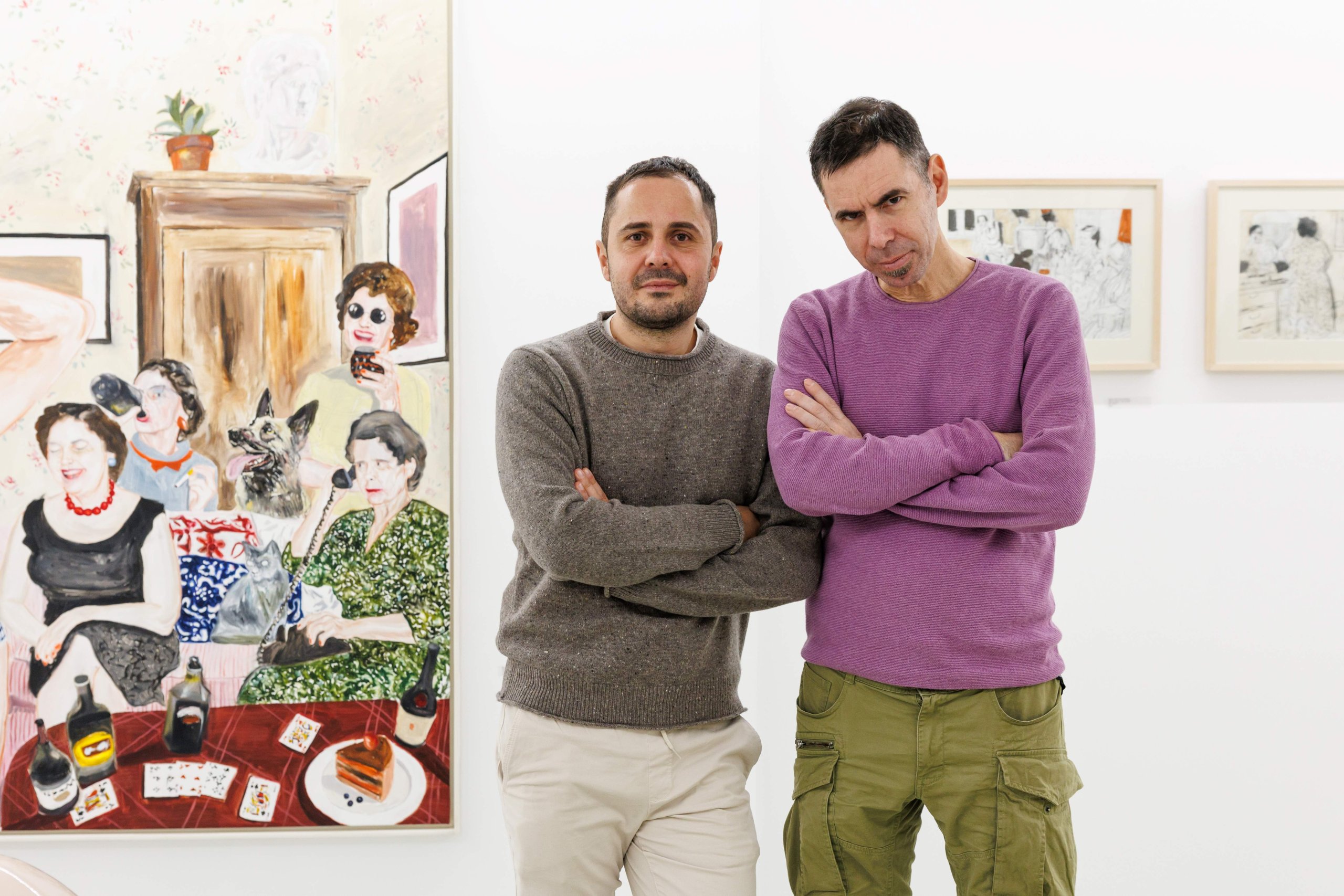 novembar Otvorena izložba Milorada Miće Stajčića i Mirze Čizmića u Galeriji Novembar: Provokativne, ironične situacije naše svakodnevice (FOTO) 3