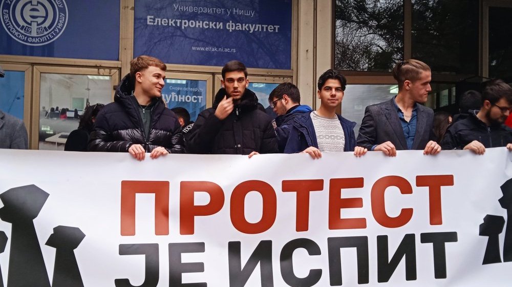 Blokadu izglasali i studenti Elektronskog, Mašinskog i Građevinsko-arhitektonskog fakulteta u Nišu 1