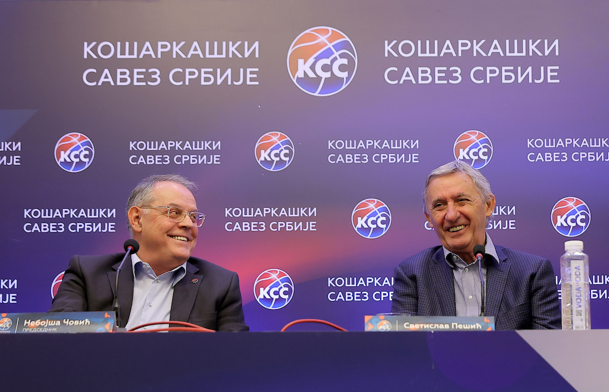 INTERVJU Svetislav Pešić za Danas o reprezentaciji, Jokiću, Zvezdi, Partizanu, sistemu takmičenja: Profesionalna Superliga je budućnost srpske košarke 2 Nebojša Čović i Svetislav Pešić