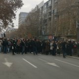 Studenti tehničkih fakulteta u Beogradu blokirali Bulevar kod Vuka 1