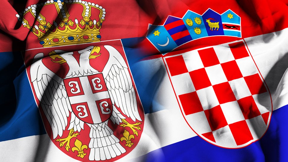 Proterivanje stranaca iz Beograda: Zatezanje odnosa Srbije i Hrvatske 1 Zastave Srbije i Hrvatske
