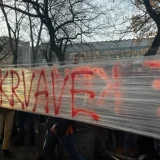 "Hej, Zago, Zago da je sreće...": Studenti ispred suda u Novom Sadu najavili odlazak u BIA (FOTO; VIDEO) 7