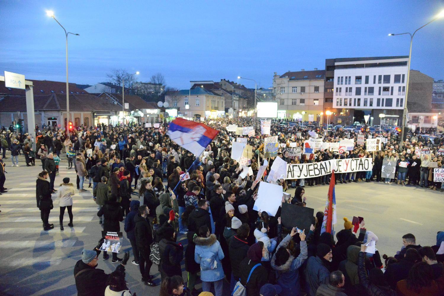 Novi protest studenata u Beogradu: 'Dođite da odbranimo Ustav' 7 protest u kragujevcu