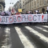 Buran dan u Srbiji: Protesti, blokade, obustava rada, Vučićev miting 4