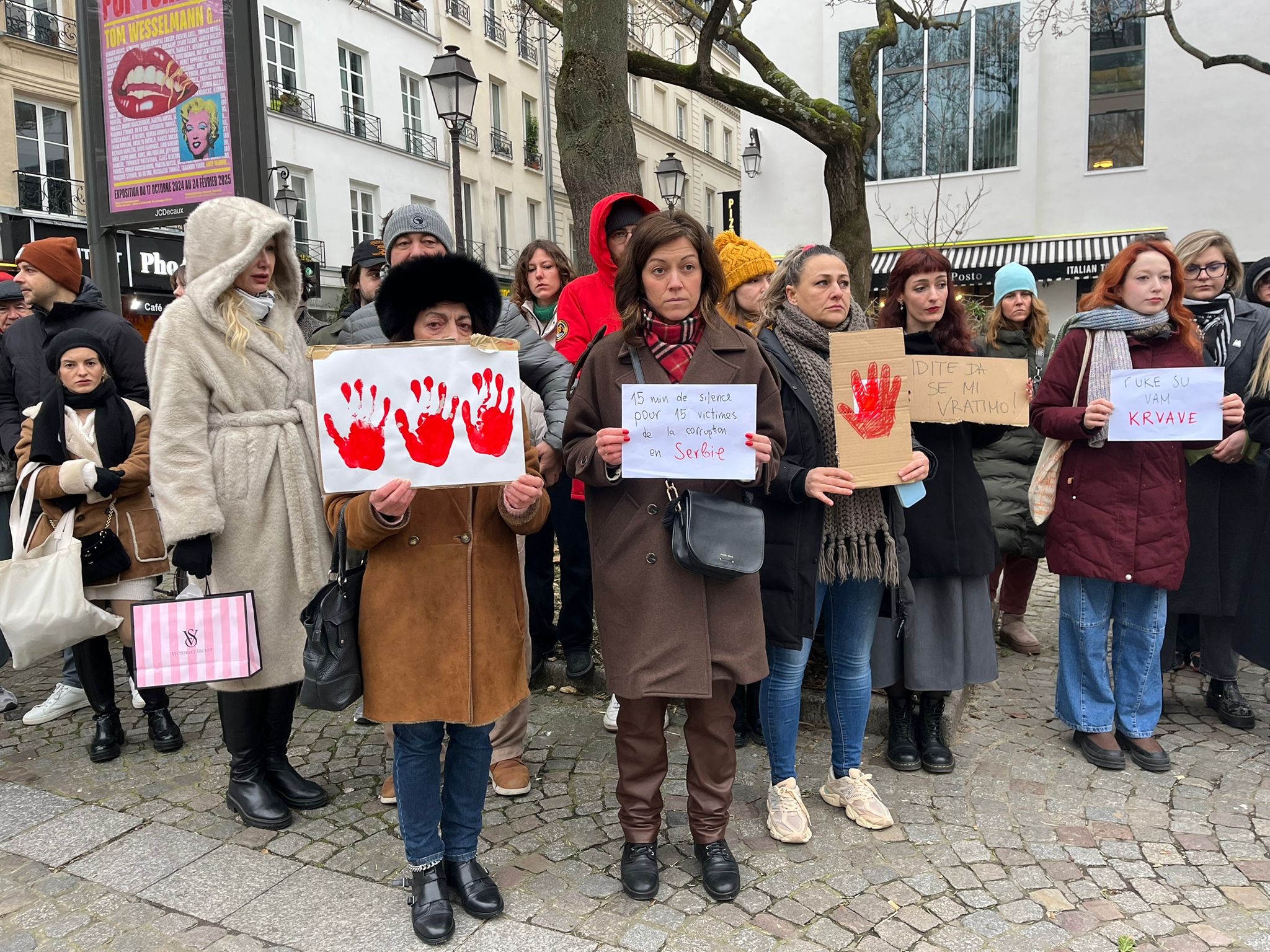 Studentima iz Srbije stigla podrška iz Pariza i poruka za vlast: "Ruke su vam krvave" 2