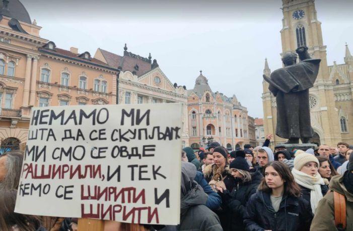 'Školski čas u zadnji čas': Protesti srednjoškolaca i studenata širom Srbije 2 NS