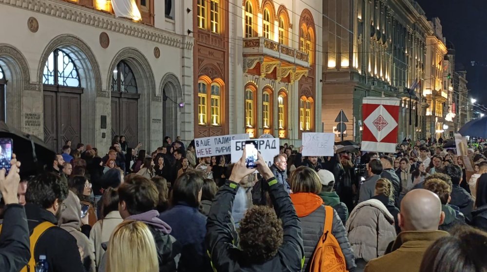 protest na Studentskom trgu