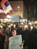 Lapovo protest 02 Sinoć u Lapovu, za vikend u Batočini, Kniću, Plani i Despotovcu: Talas protesta se širi Šumadijom 2