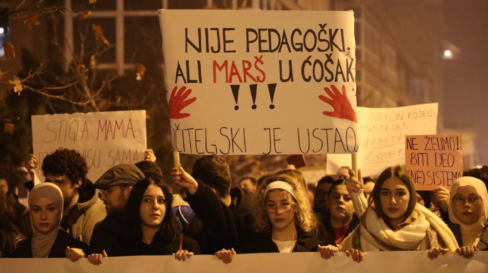protest, Novi Pazar, generalni štrajk