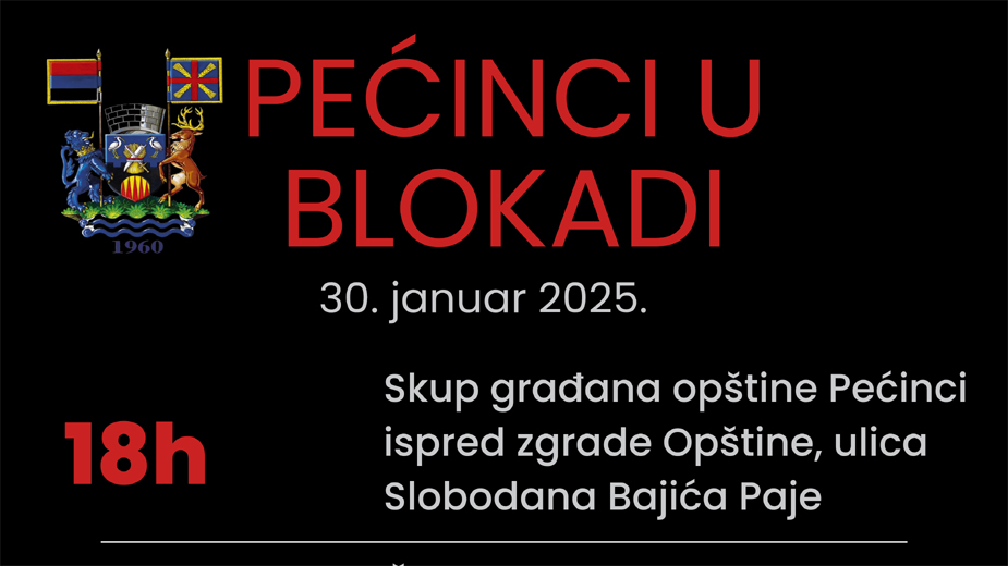 Protest studenata i građana danas i u Pećincima 1