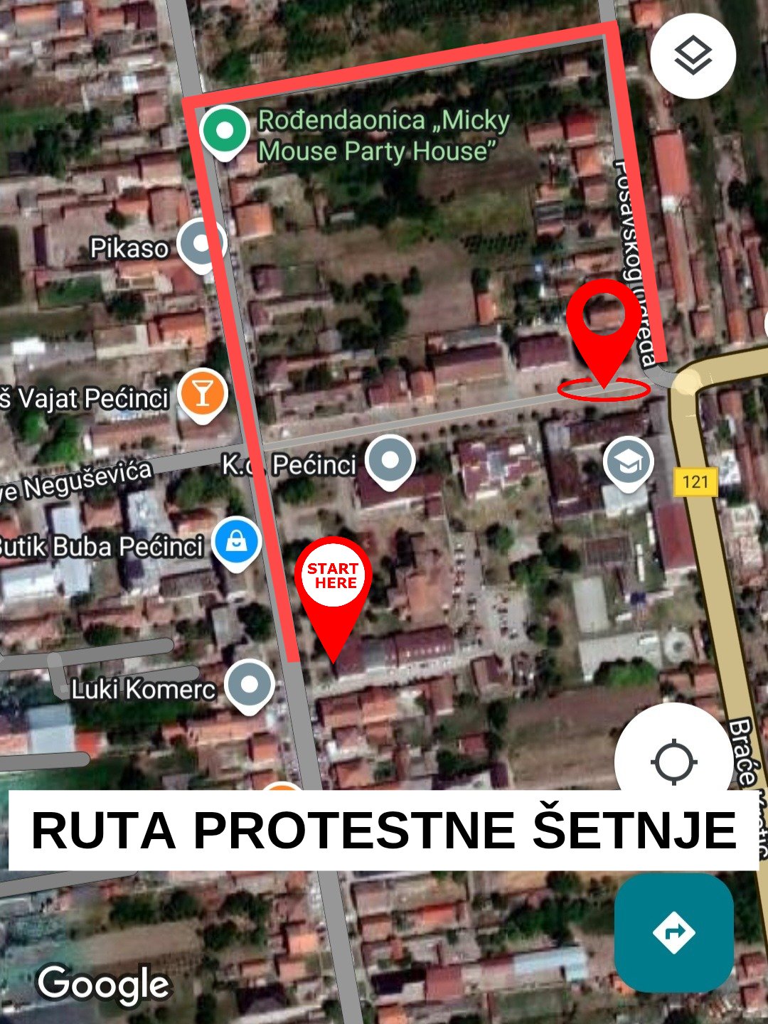 Protest studenata i građana danas i u Pećincima 2