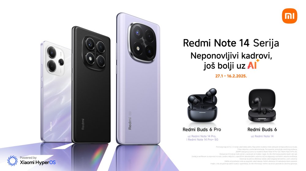 Redmi Note 14 serija - Uz odlične telefone idu i odlični pokloni 1