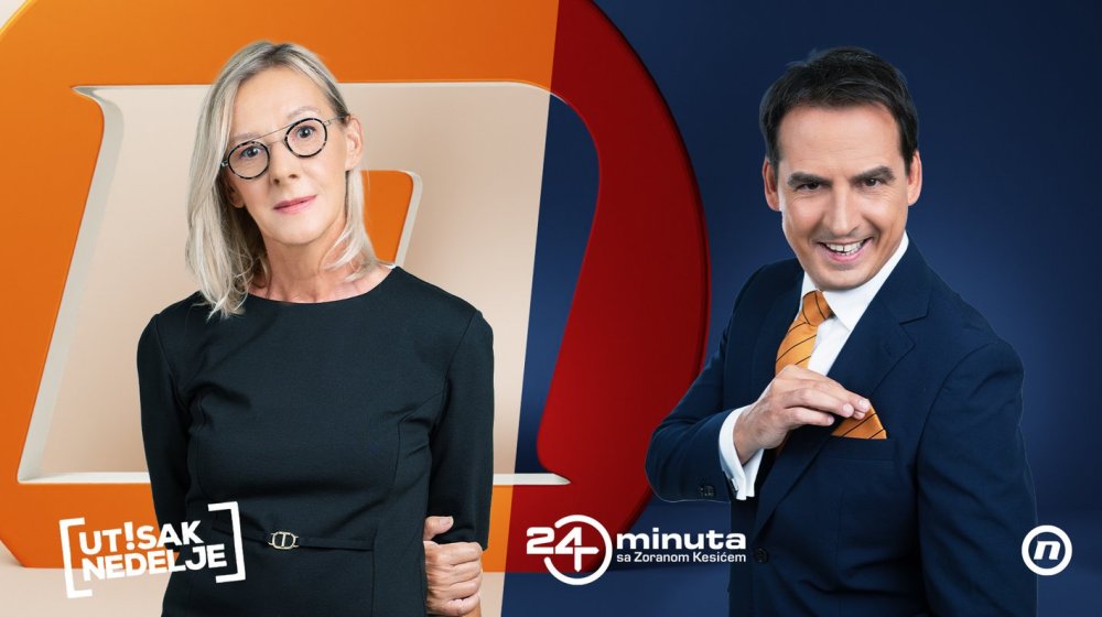 Hvala na poverenju: Emisije „Utisak nedelje“ i „24 minuta sa Zoranom Kesićem“ završile 2024. izvrsnim rezultatima gledanosti 1