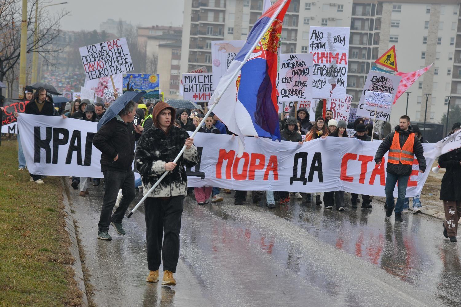 protest u Kragujevcu