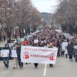 Saša Gidra Marković, autor, Aleksinac ,protest