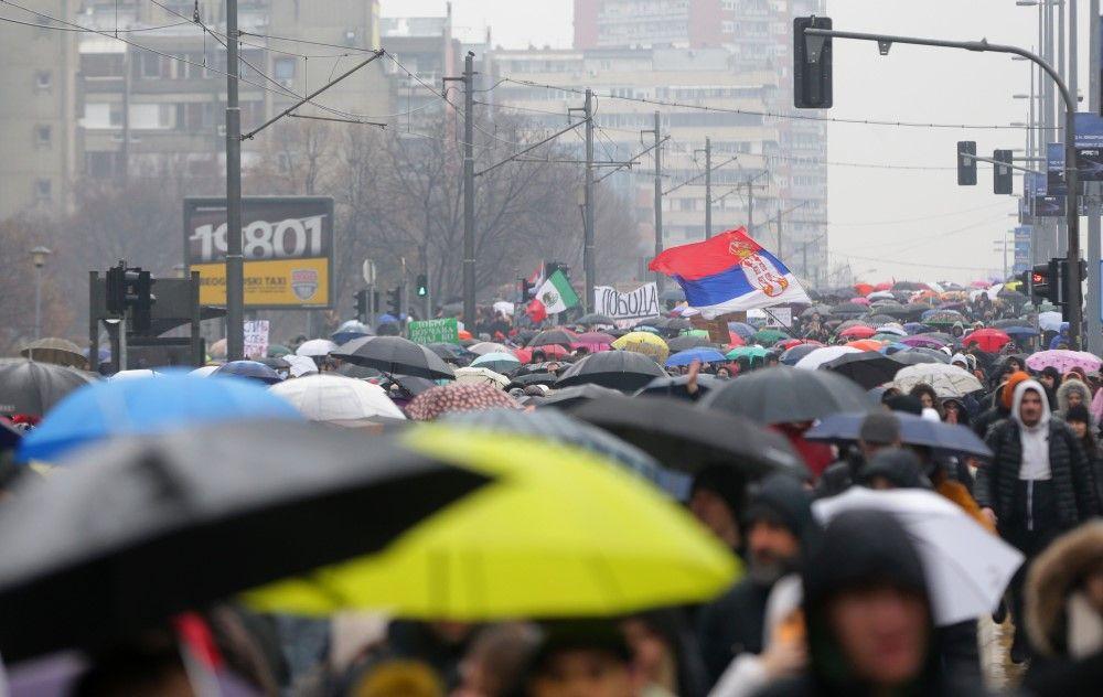 Protesti širom Srbije, obustava rada, u Jagodini Vučićev miting 11 protest u Beogradu