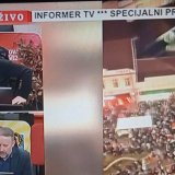 Niška televizija Zona plus na dan generalnog štrajka direktno prenosila program Televizije Informer 1