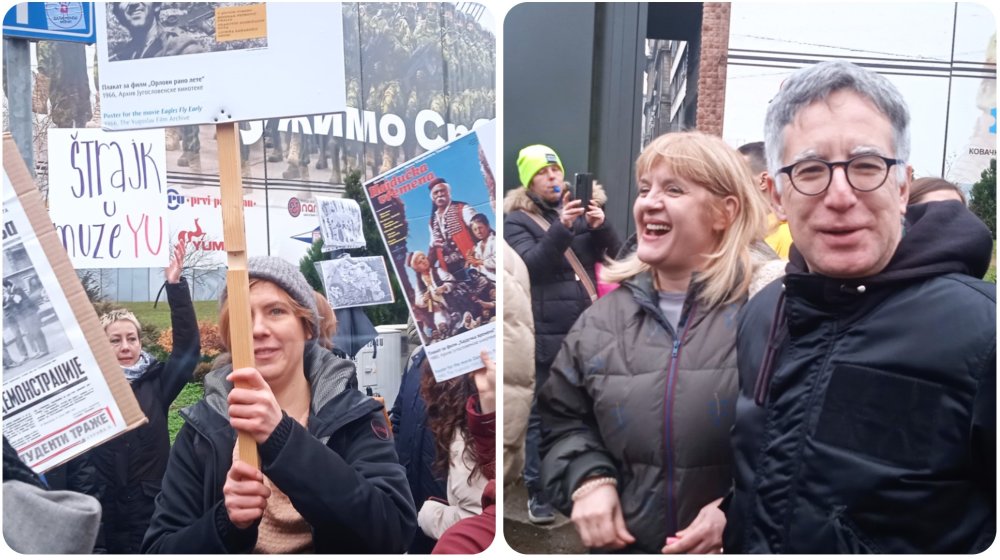 Radnici u kulturi u štrajku u najvećem broju kod Generalštaba: Ovo nije političko već pitanje da li si za pravdu i istinu (FOTO) 1