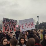 Policija demantuje da je autobus sa naprednjacima udario studentkinju Veterinarskog fakulteta 3