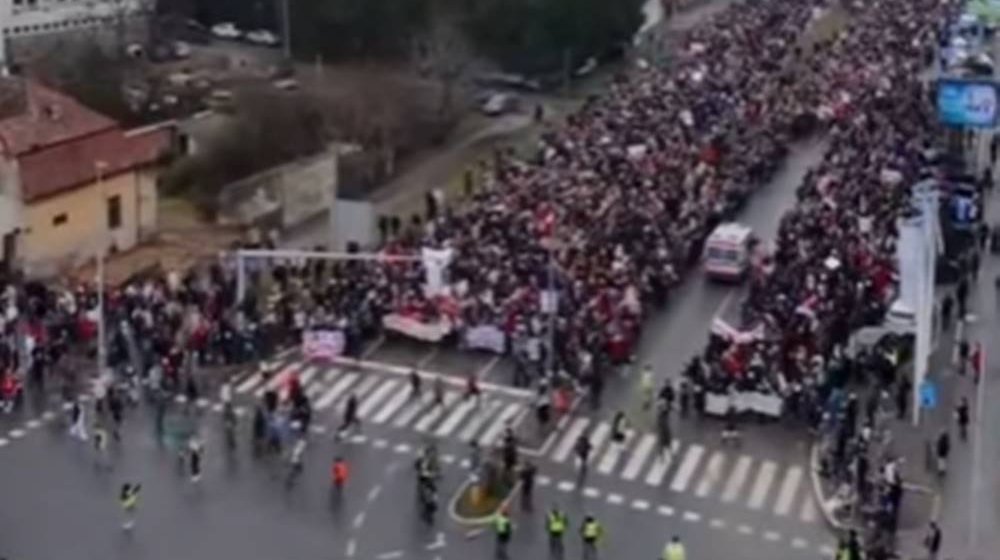 protest, generalni štrajk, blokada, novi sad