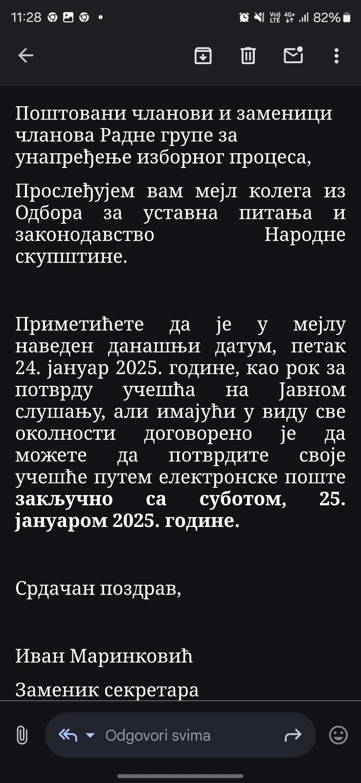 Nestorović: Naprednjaci iskoristili generalni štrajk da proguraju svoj nacrt Zakona o jedinstvenom biračkom spisku 2