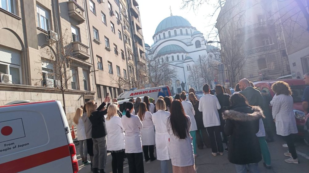 U blokadi učestvovali i zaposleni u Zavodu za transfuziju krvi 1