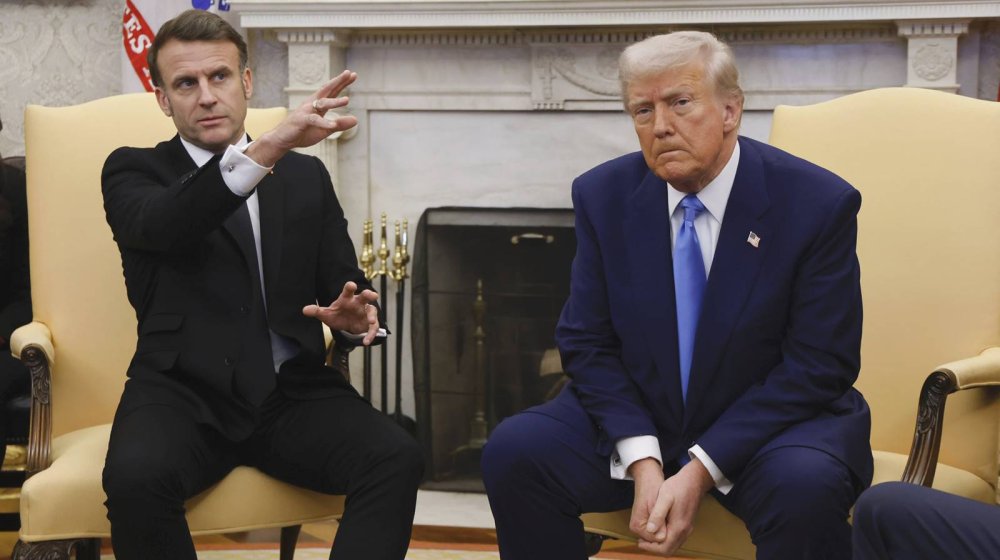 Emanuel Makron i Donald Tramp