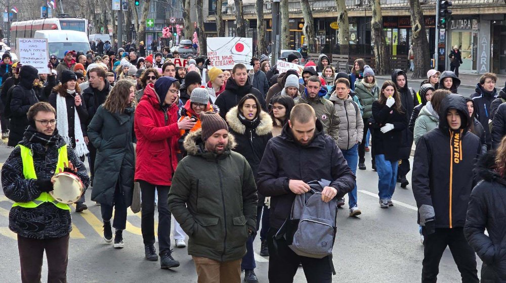 Studenti tehničkih fakulteta ispred Palate Srbija: Korupcija je razorila državu 1