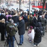 Blokiran saobraćaj ispred zgrade Vlade Srbije 7