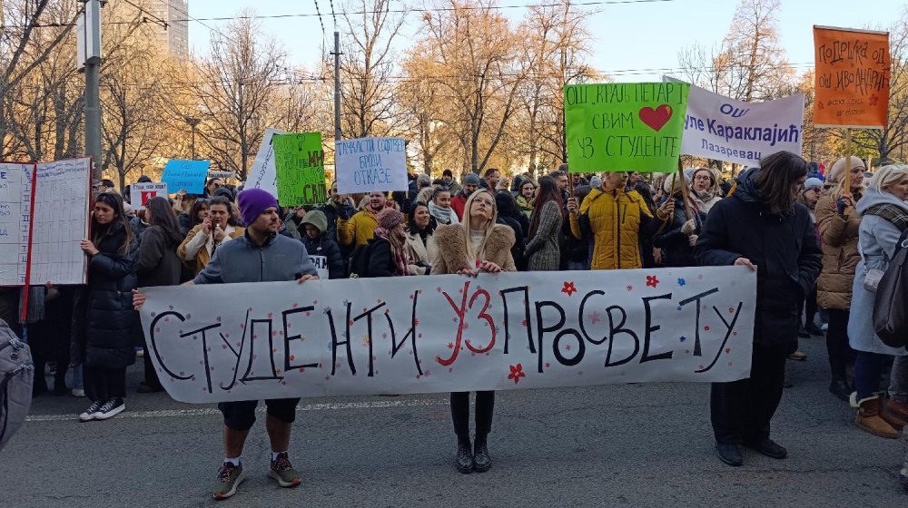 Studenti u blokadi traže obustavu represivnih mera prema prosvetnim radnicima 1