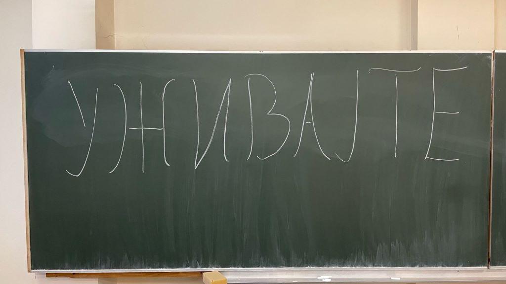 'Mi za umor ne znamo': Studenti koji pešače blizu Kragujevca, kolege se spremaju za doček 8 poruka na tabli