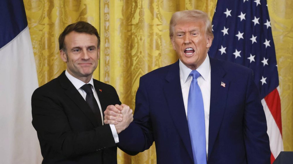 Emanuel Makron i Donald Tramp