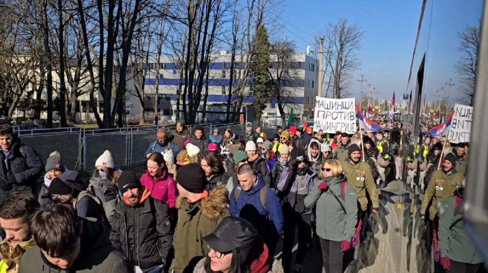 Studenti iz Beograda i Niša krenuli peške za Kragujevac 1