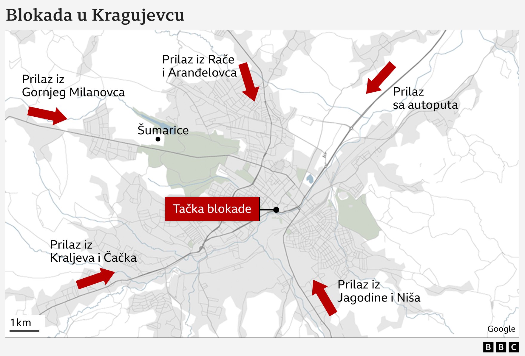 'Mi za umor ne znamo': Studenti koji pešače blizu Kragujevca 4 studentski protest u kragujevcu