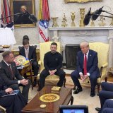 Volodimir Zelenski i Donald Tramp na sastanku u Beloj Kući