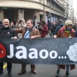 "Tužan skup, tužnih ljudi": Reagovanje radnika RTS okupljenih oko grupe "Naš pRoTeSt" na emisiju Oko 4