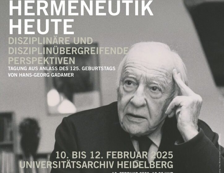 Gadmer i hermeneutika danas: Konferencija na Univerzitetu u Hajdelbergu povodom 125. rođendana predstavnika jednog od najznačajnijih filozofskih pravaca 20. veka 1