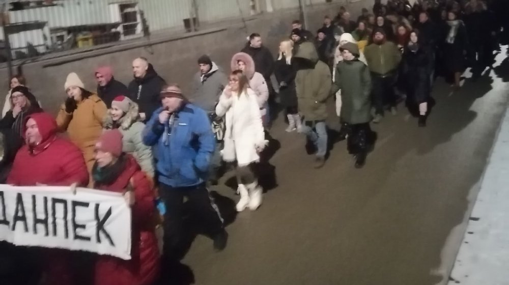 Veliki skup podrške studentima u Majdanpeku 1