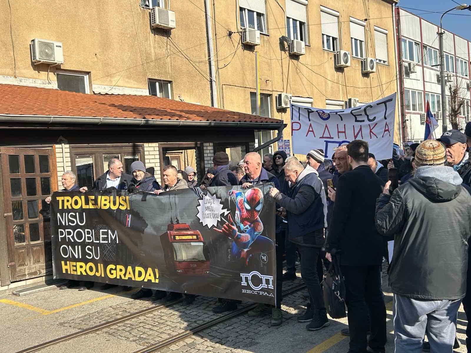 Završen protest radnika GSP-a i studenata (FOTO/VIDEO) 3