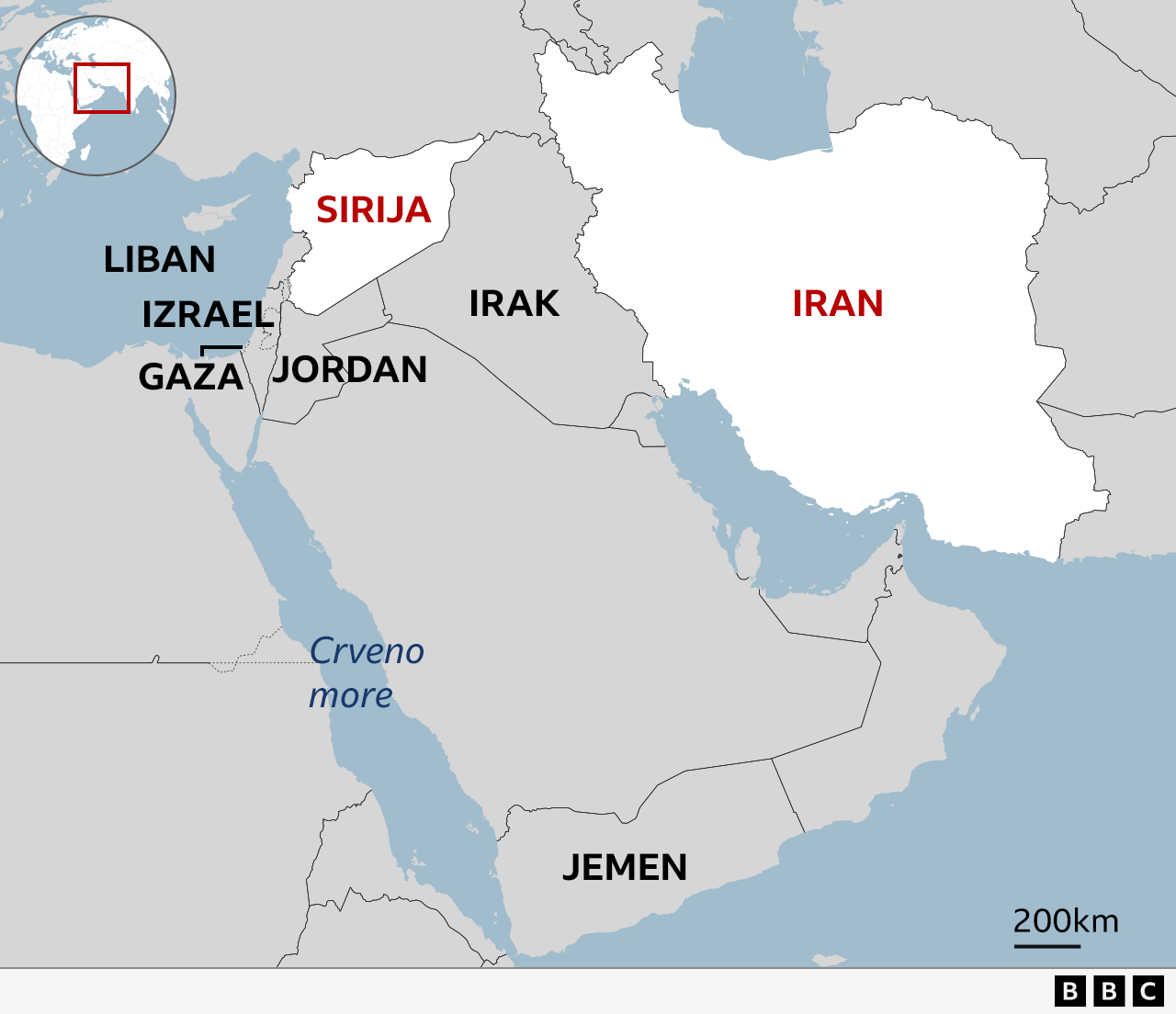 Dečije igračke i smrtonosno oružje: Kako su Iran i Rusija sarađivali na isporukama oružja preko Sirije 3 Mapa