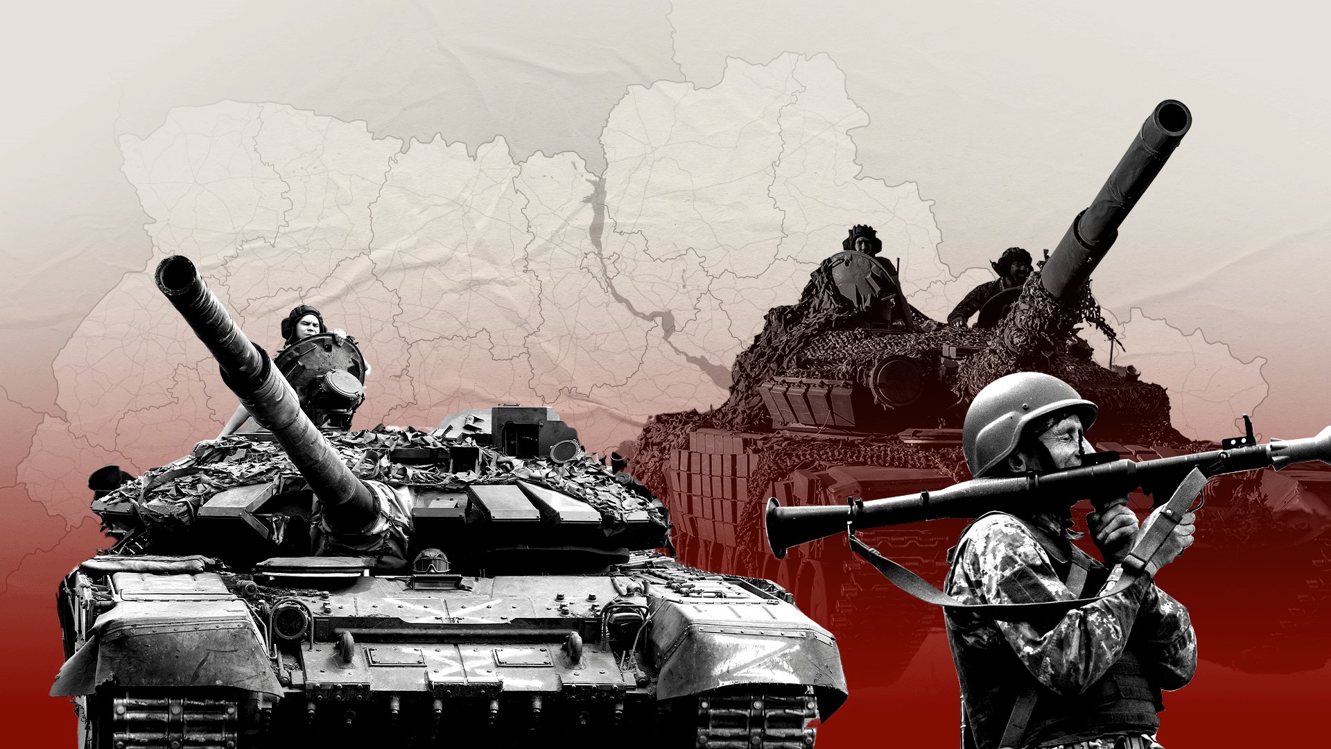 Rusija i Ukrajina: Tri godine rata u mapama 1 Ilustracija rata u Ukrajini