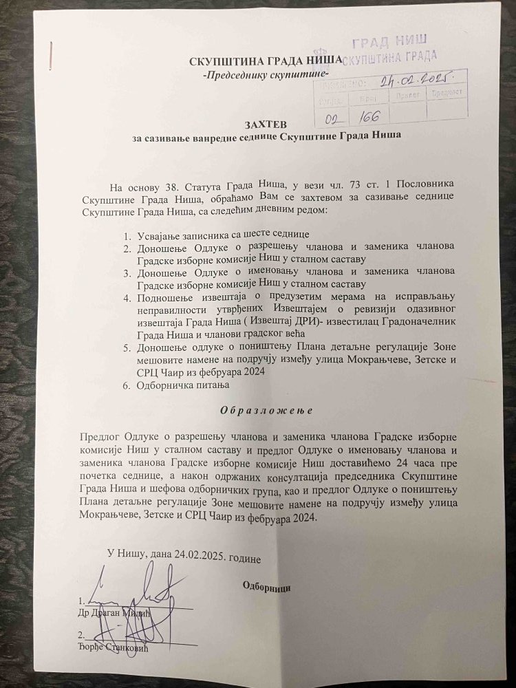 "Oteto-prokleto": Da li hapšenje jednog odbornika SNS u "slučaju Sotirovski" može da ugrozi krajnje tesnu naprednjačku većinu u Nišu 2