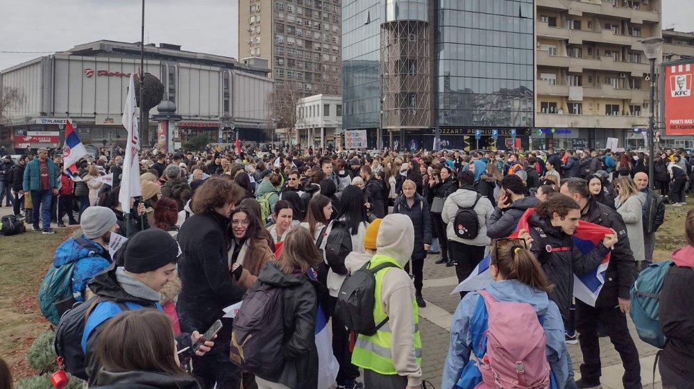 Studenti nastavili šetnju iz Kraljeva ka Nišu 1